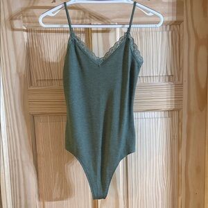 NWOT American Eagle Outfitters Green Lace Bodysuit